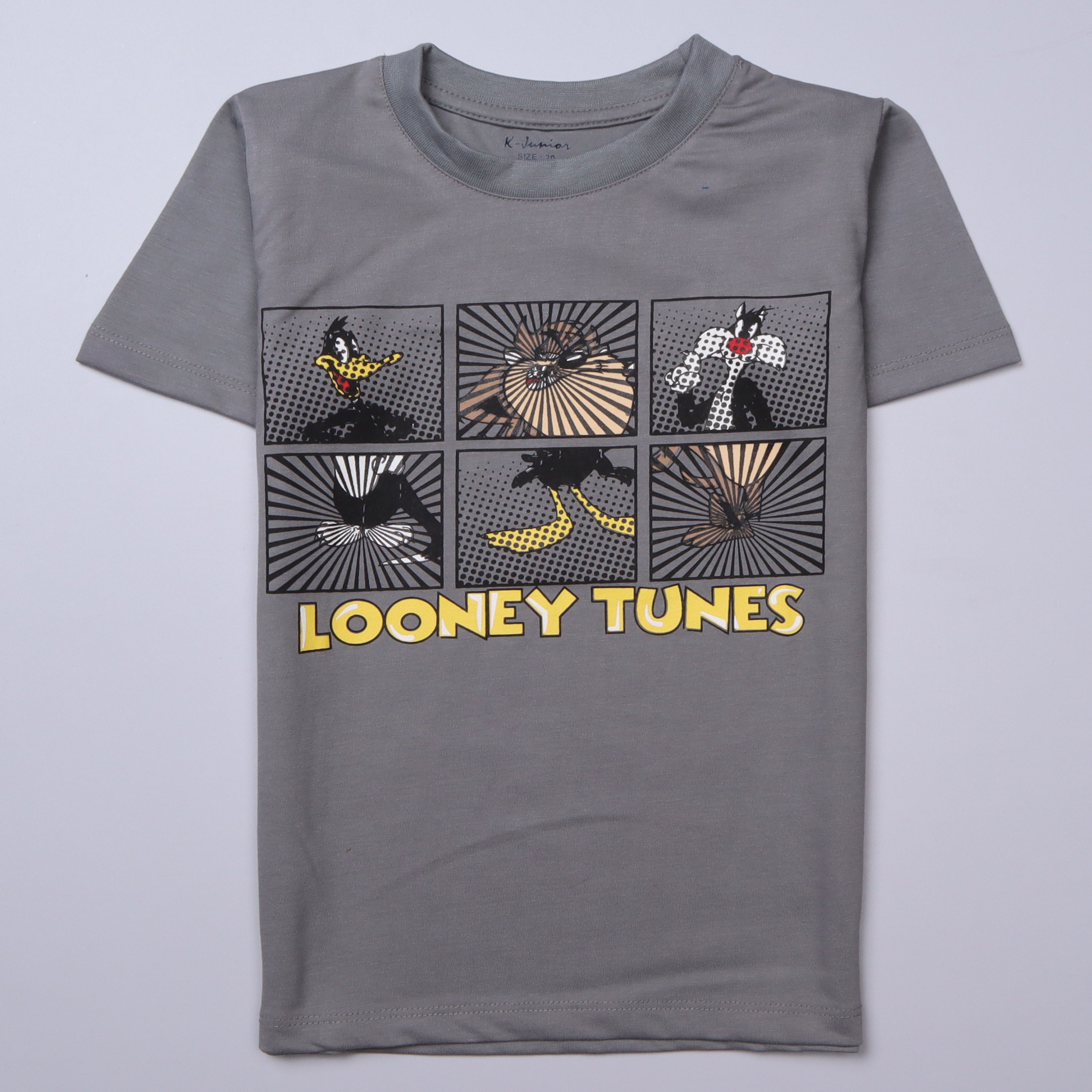 Infant Boys Half Sleeves-Printed T-Shirt (Looney)