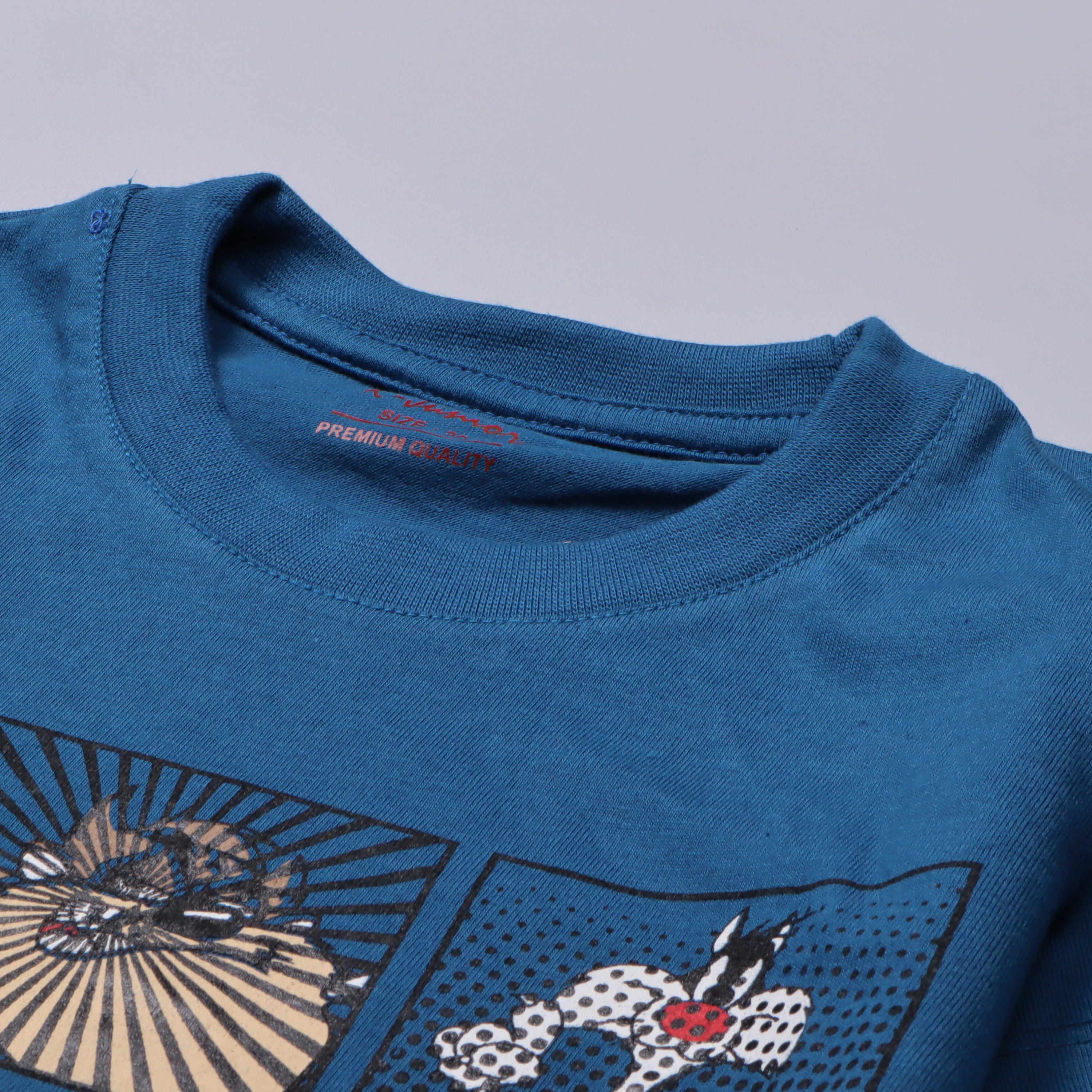 Infant Boys Half Sleeves-Printed T-Shirt (Looney)