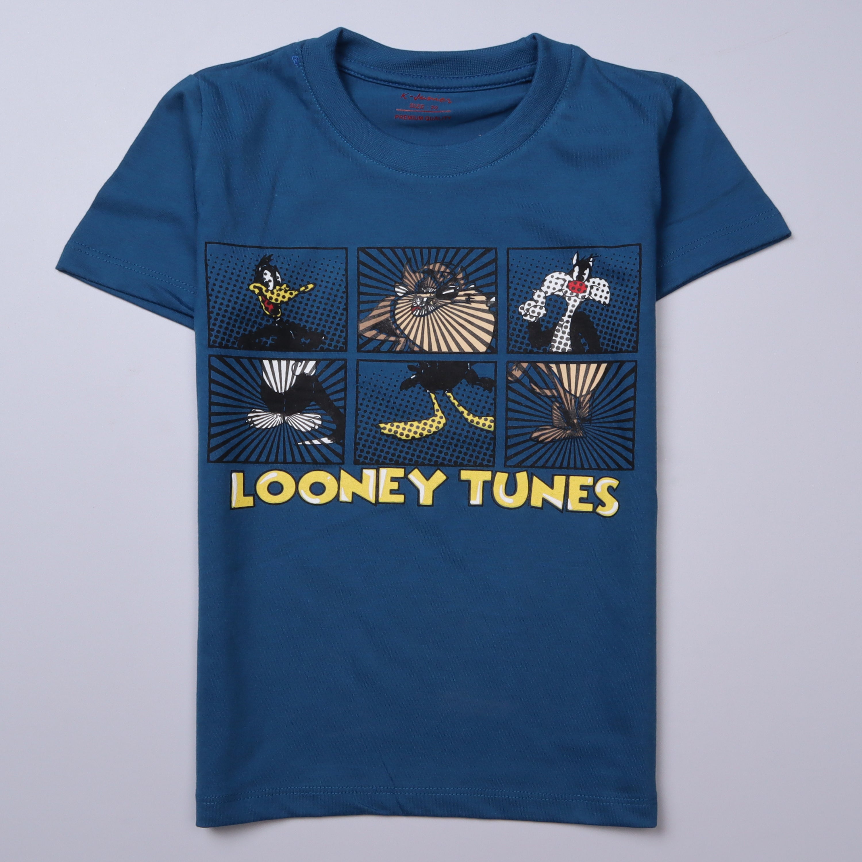 Infant Boys Half Sleeves-Printed T-Shirt (Looney)