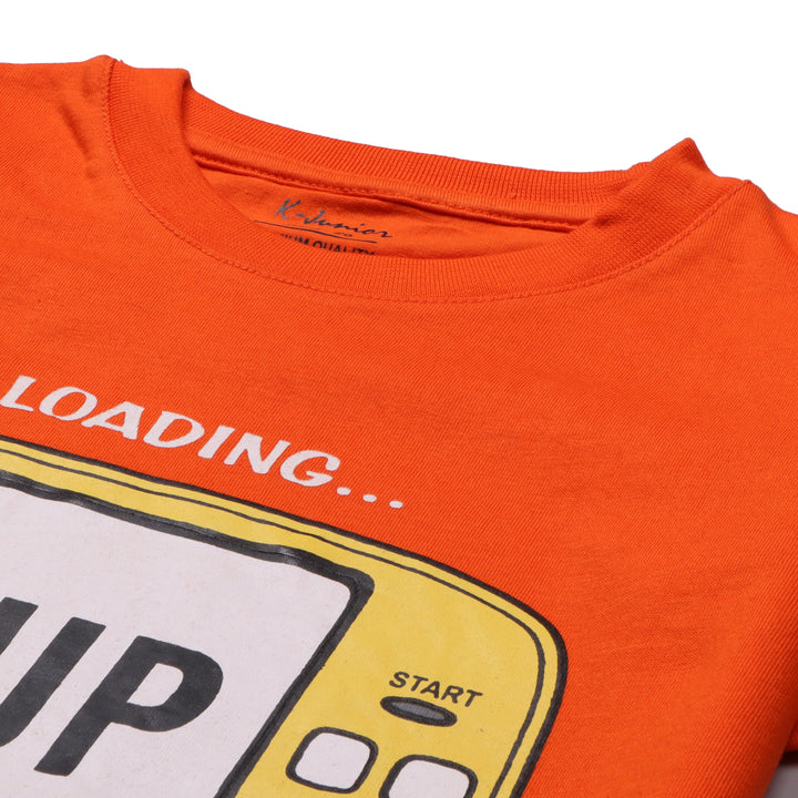 Infant Boys Half Sleeves-Printed T-Shirt (1-Up)