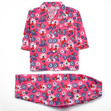 Girls Night Suit Full Sleeves Color T-Pink Code-SY