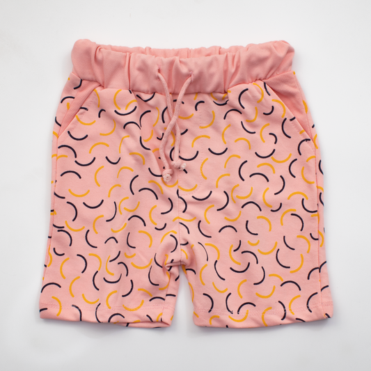 Girls Cotton Short Color Light-Pink