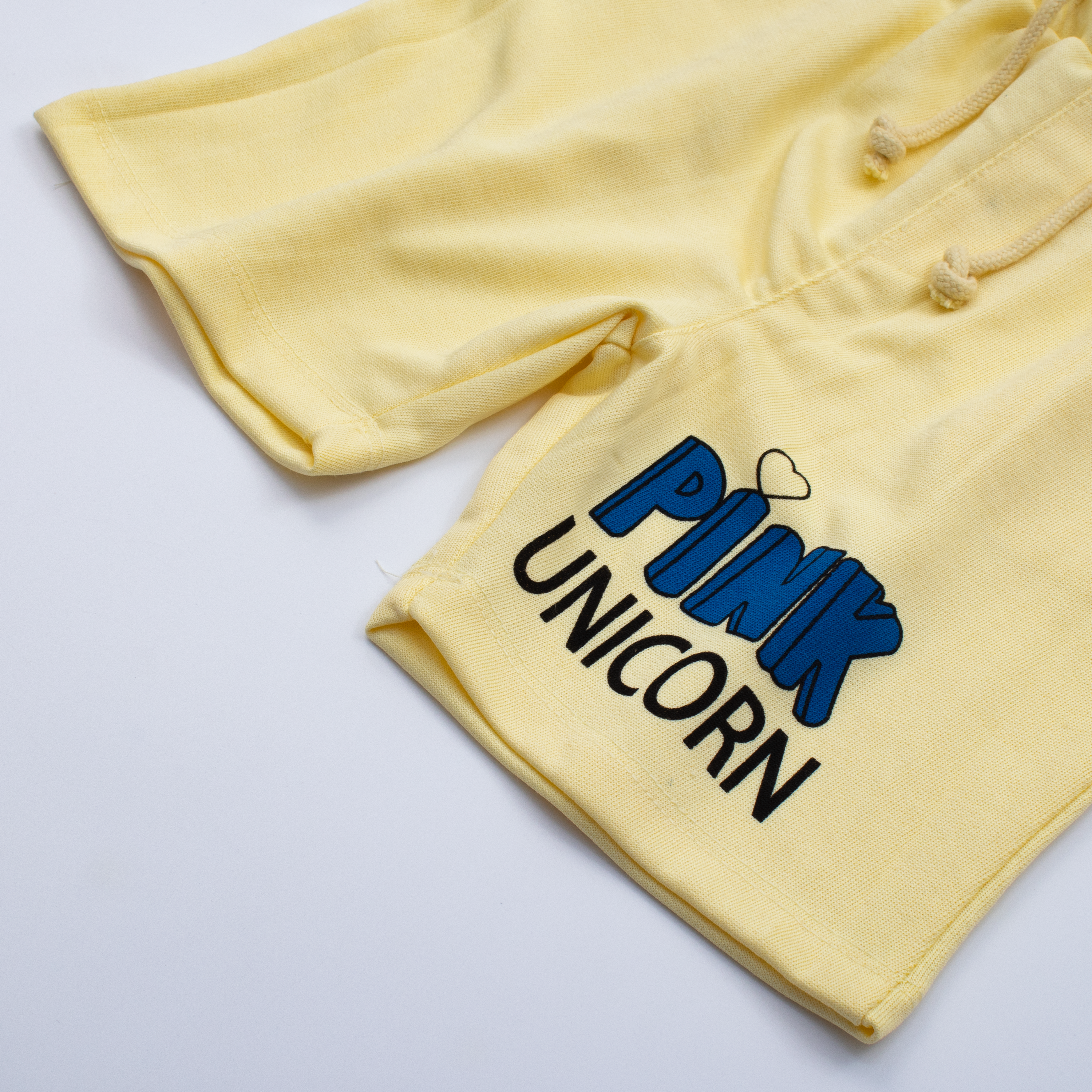 Girls Cotton Short Color Lemon ( Pink)