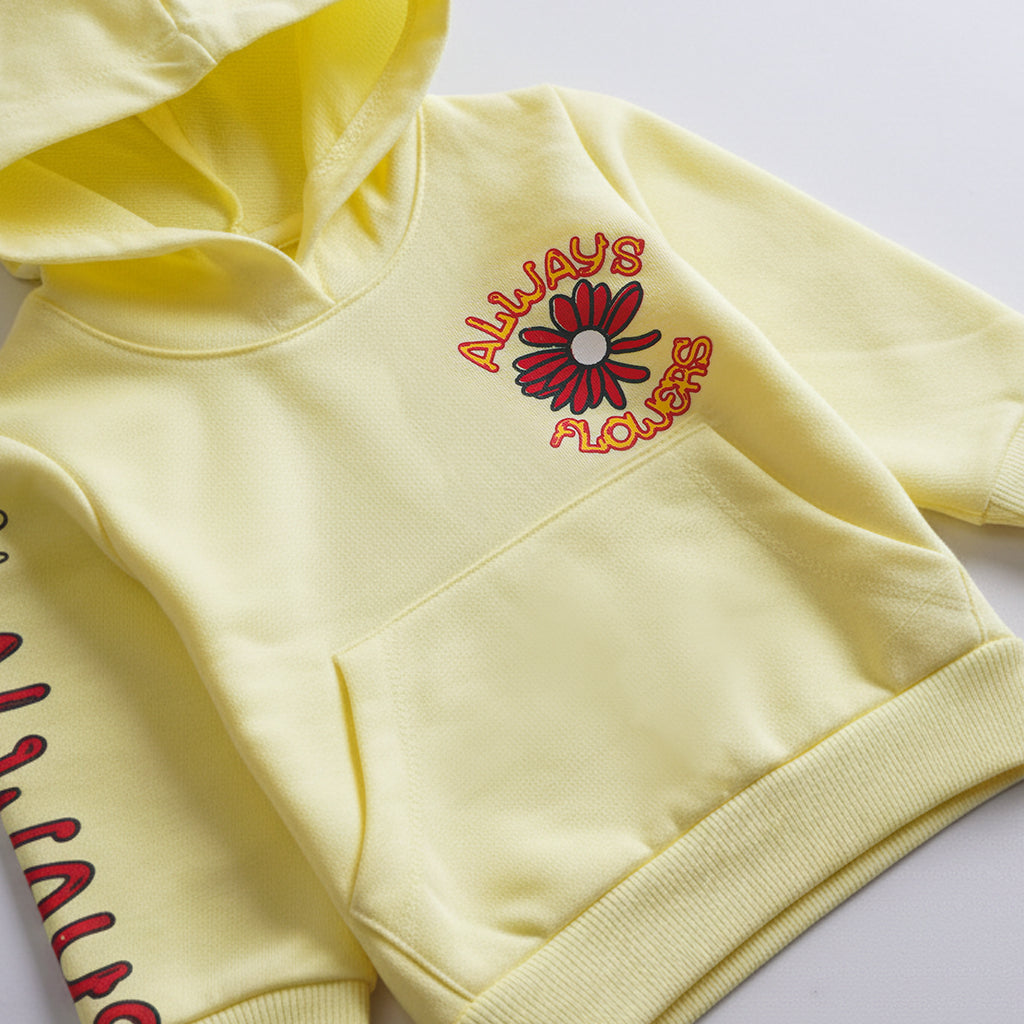 Girls Printed Full Sleeve Sweat T-Shirt