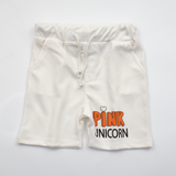 Girls Cotton Short Color White ( Pink )