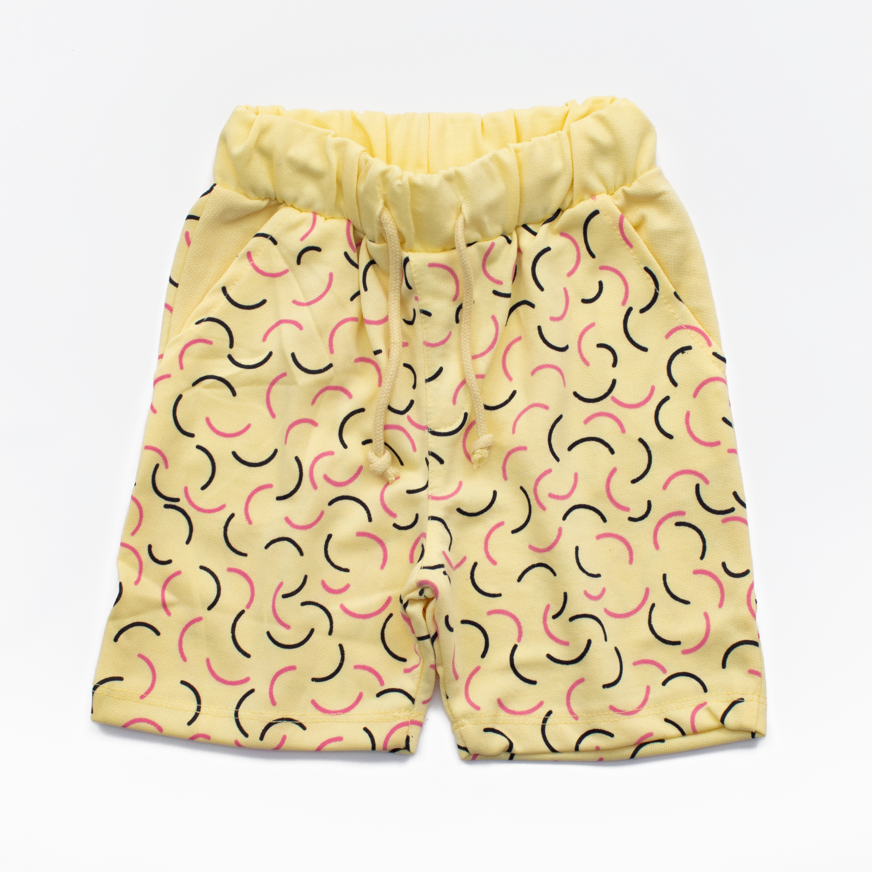 Girls Cotton Short Color Lemon