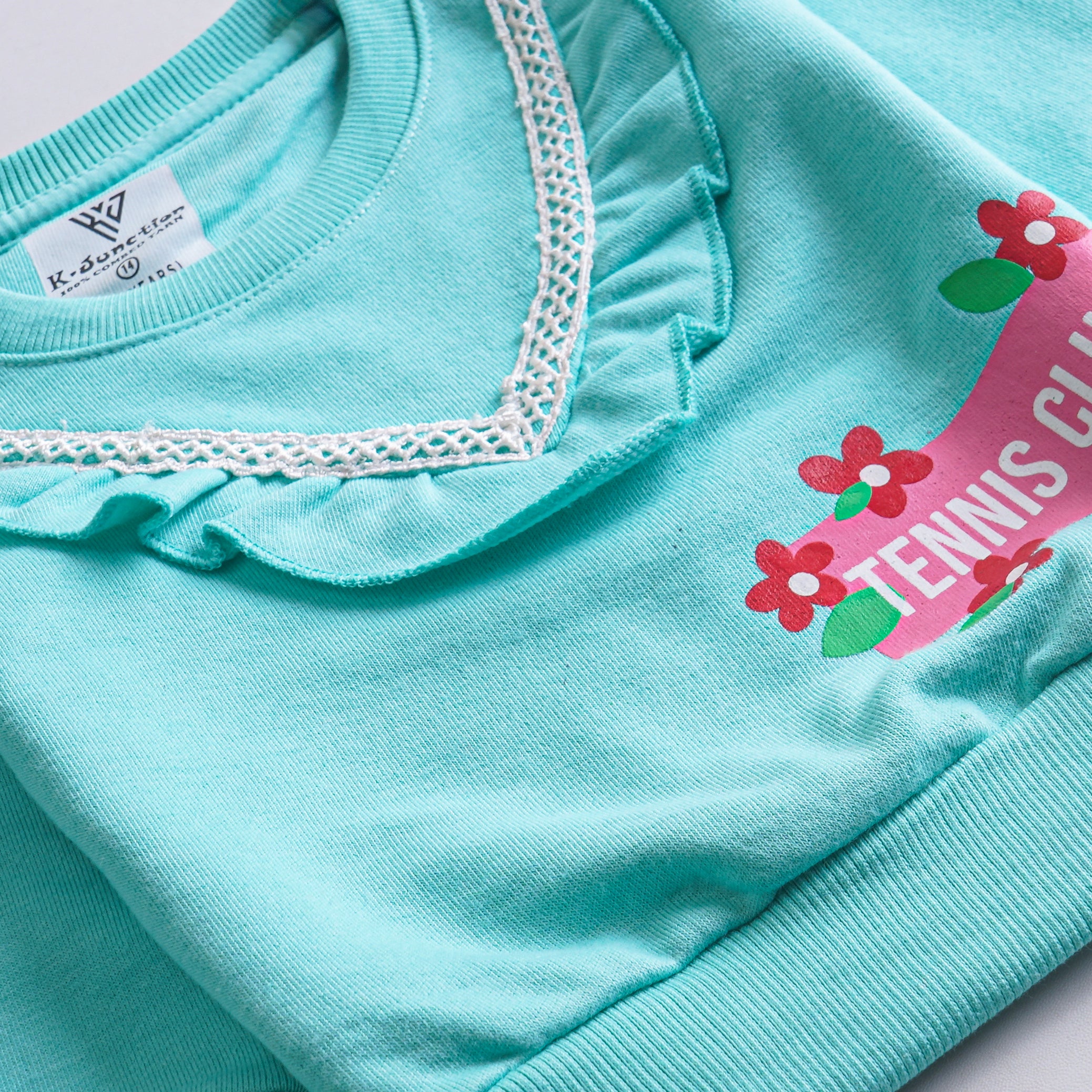 Girls Printed Full Sleeve Sweat T-Shirt (7211)