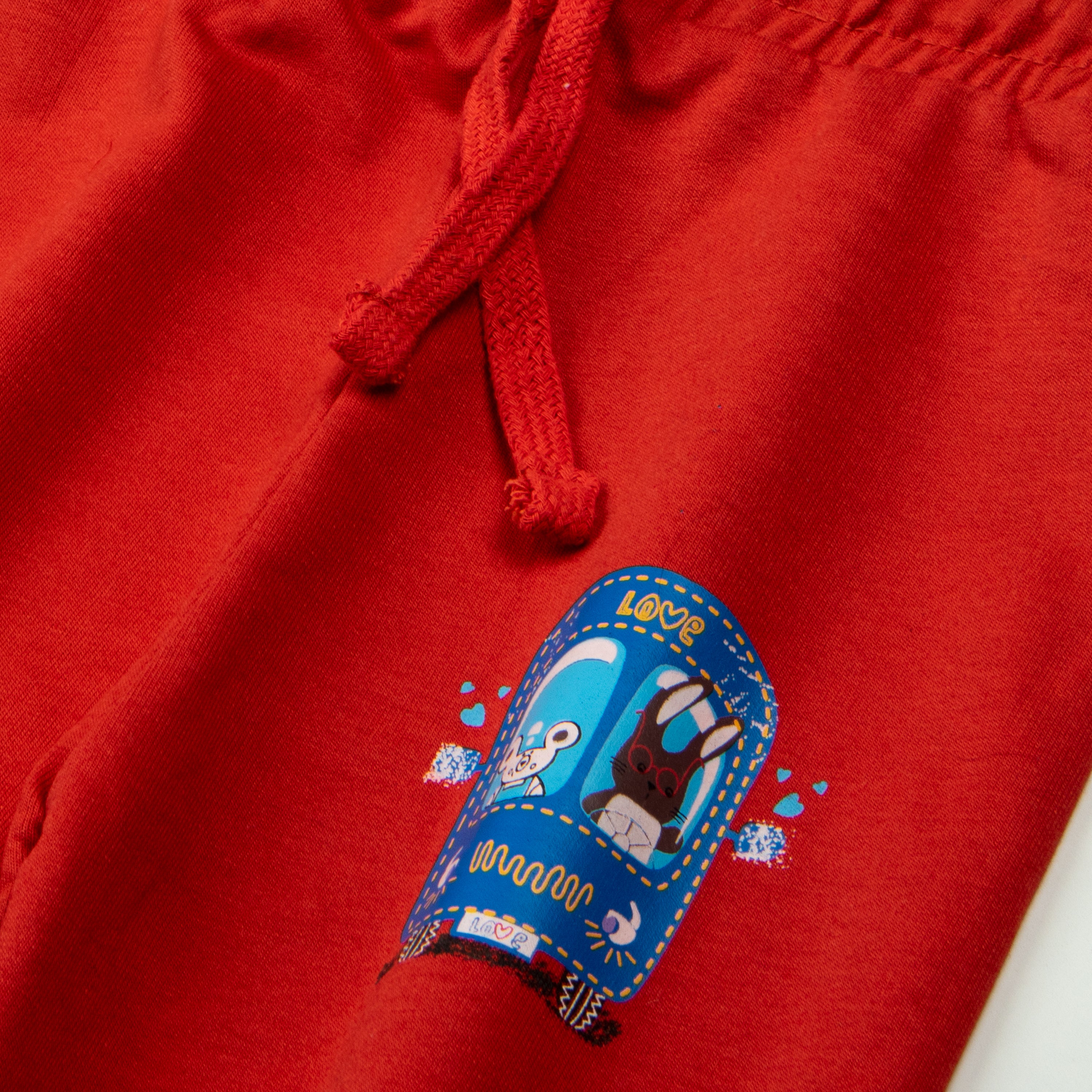 Girls Trouser Color Red ( Best Friend )