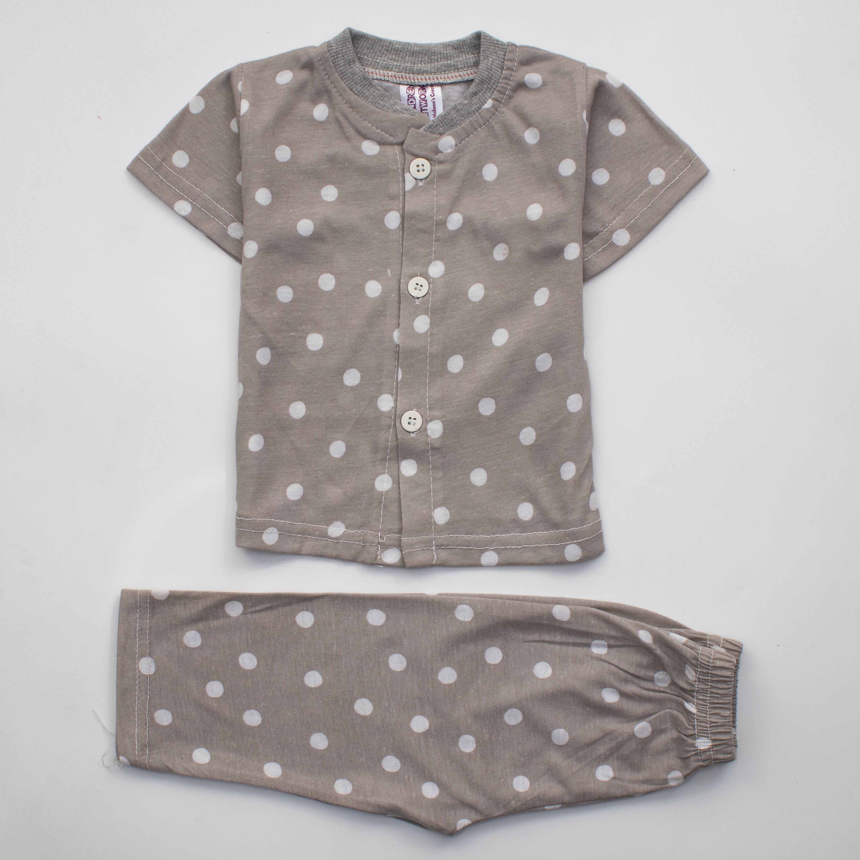 Infant Baby Night Suit Color Light-Grey