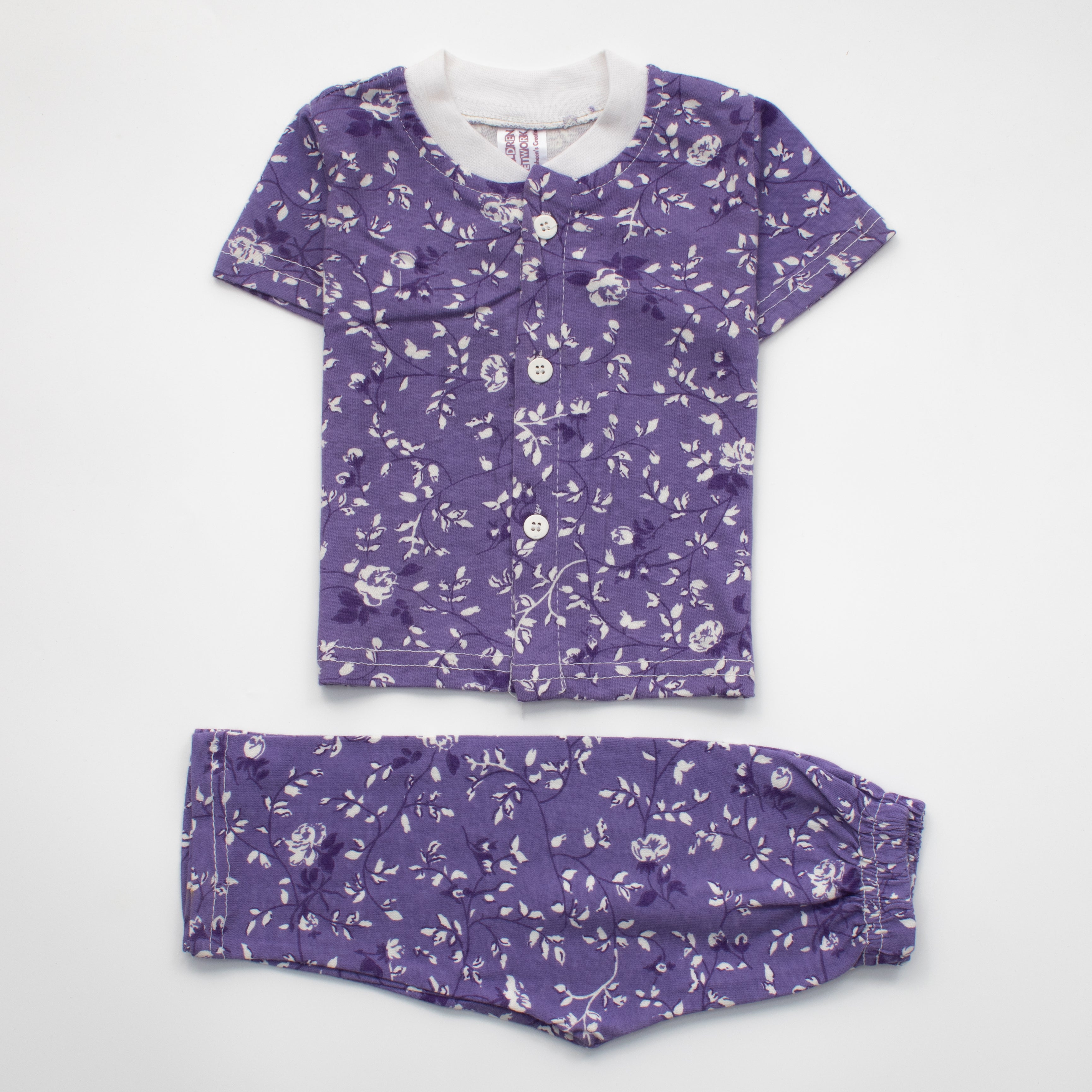 Infant Baby Night Suit Color S-Purple