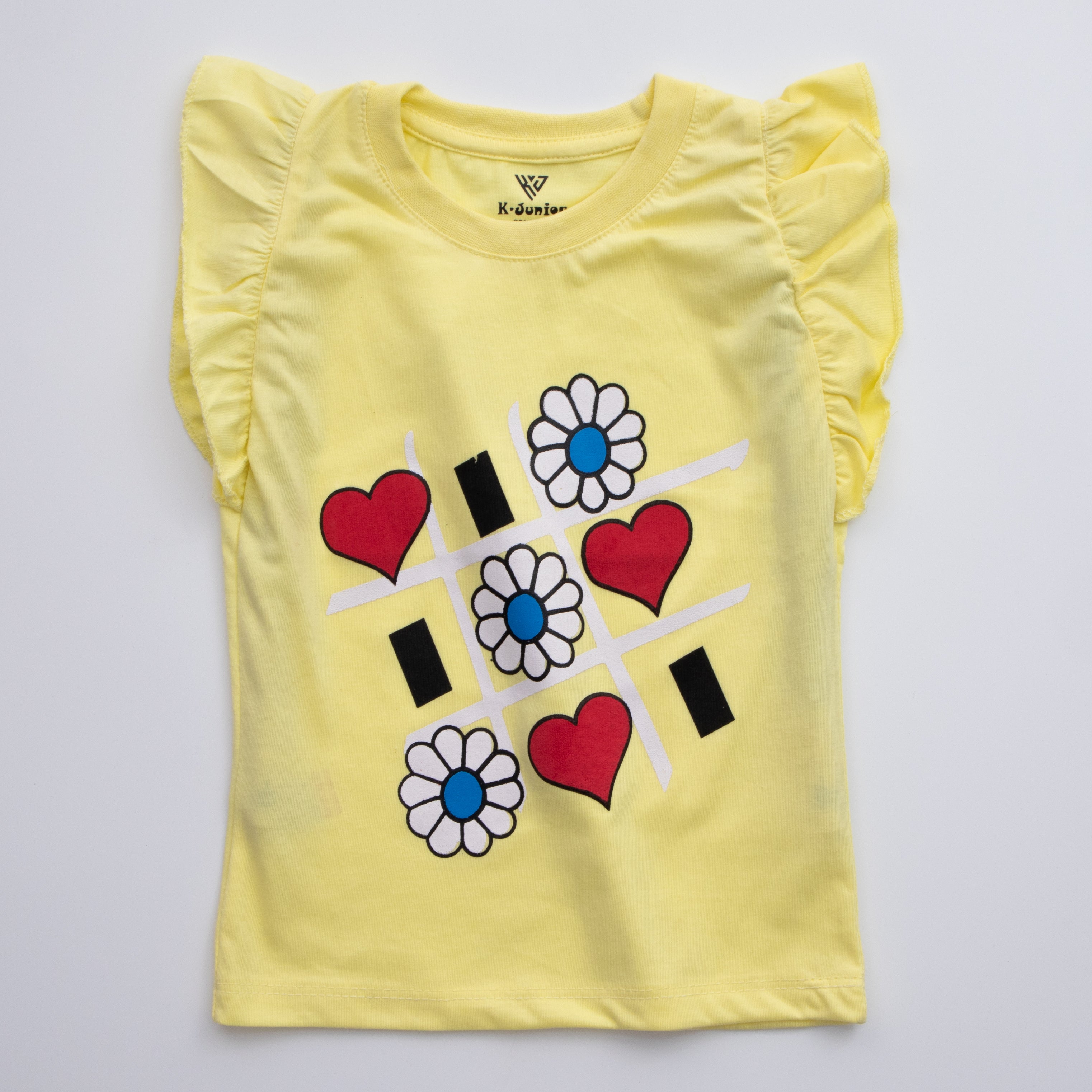 Girls H/S t shirt code - (flower2)