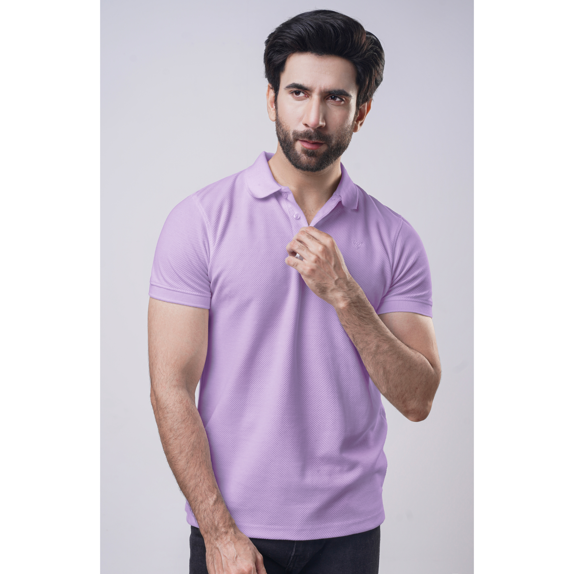 Men's Popcorn Half Sleeve Polo