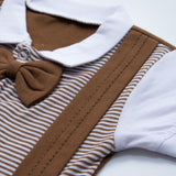 Newborn boys Half Sleeves Rompers code-(Jobat-Bow)