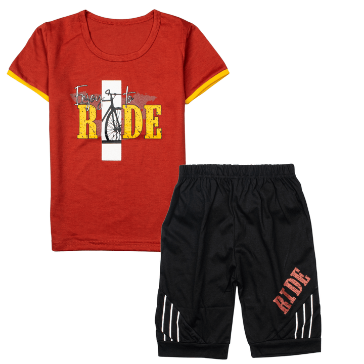 Boys Half Sleeves 2 Piece Suit (Ride)