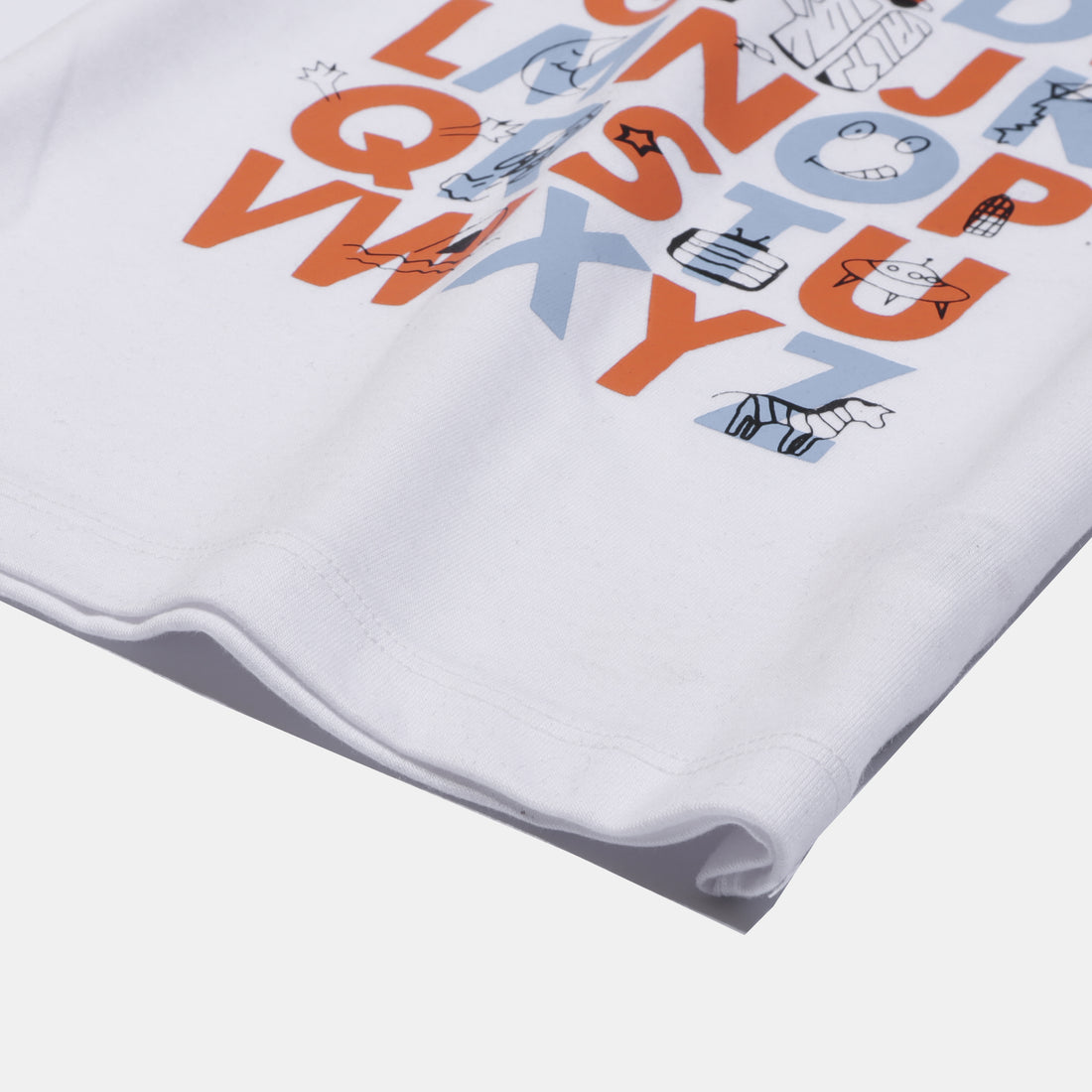 Infant Boys Half Sleeves-Printed T-Shirt (ABC)