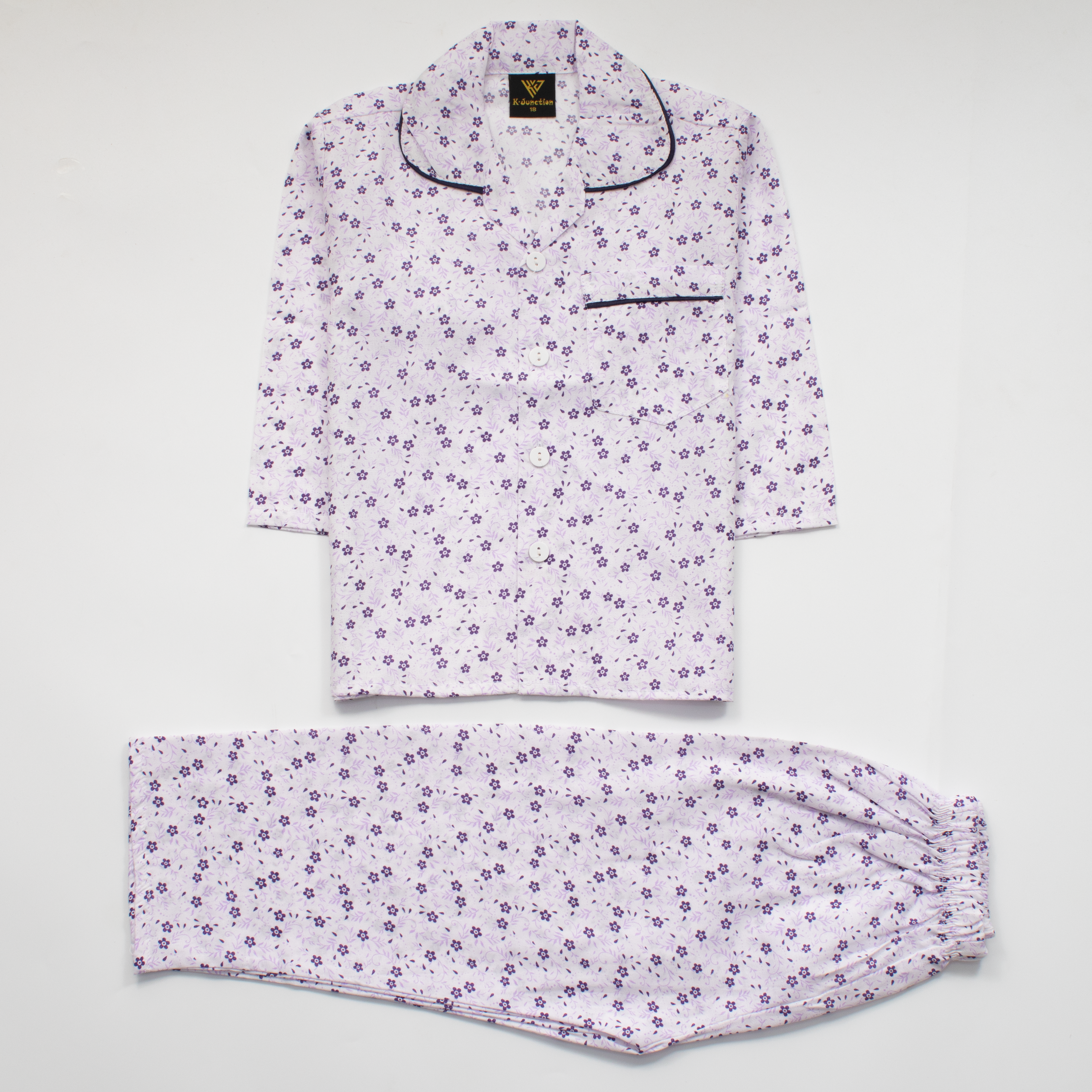 Girls Night Suit Full Sleeves Color (118)
