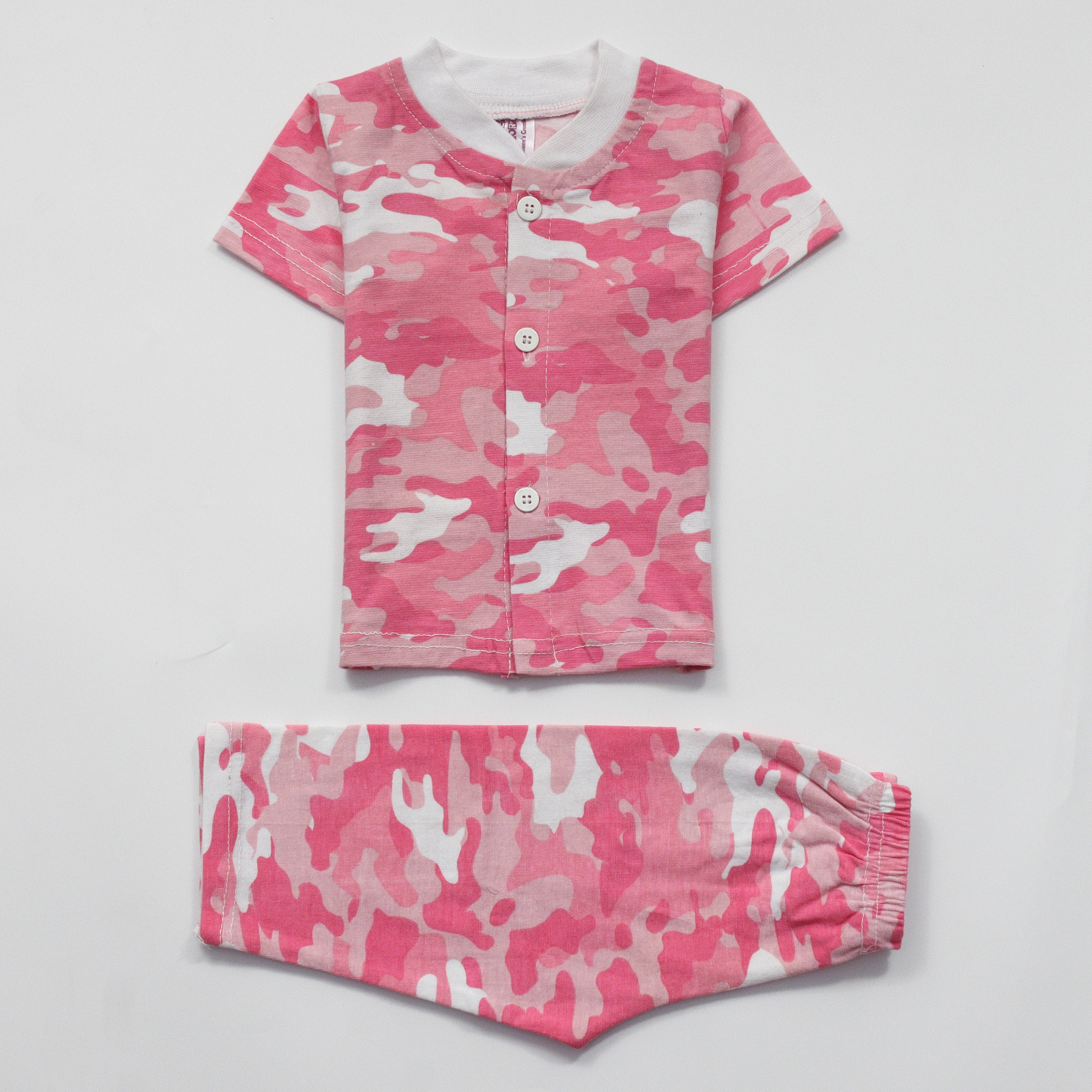 Infant Baby Night Suit Color Pink