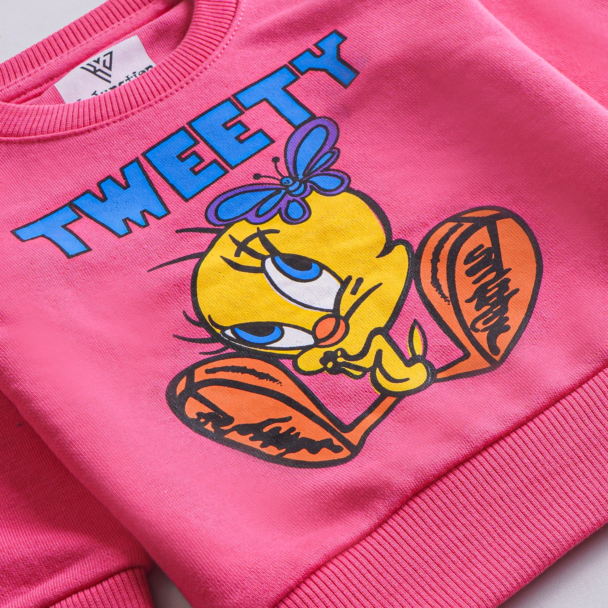 Girls Printed Full Sleeve Sweat T-Shirt Code (7213)