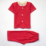 Infant Baby Night Suit Color Red