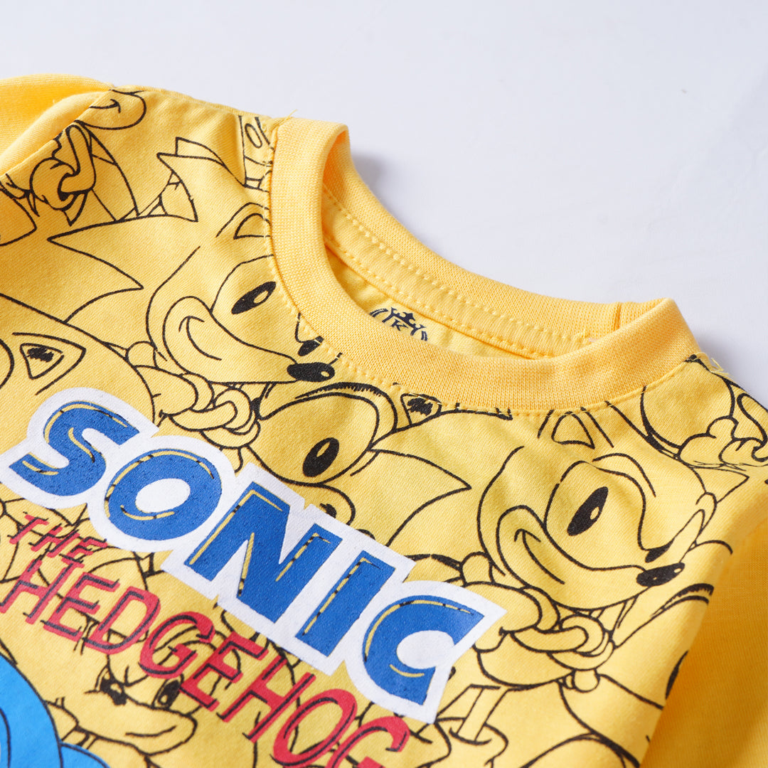 Boys Half Sleeves-Printed T-Shirt (Sonic-2)