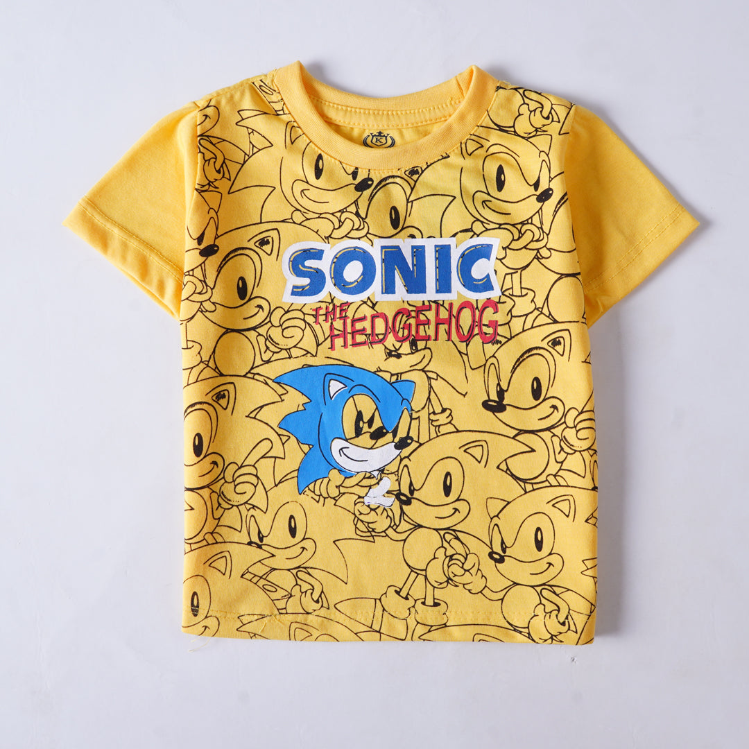 Boys Half Sleeves-Printed T-Shirt (Sonic-2)