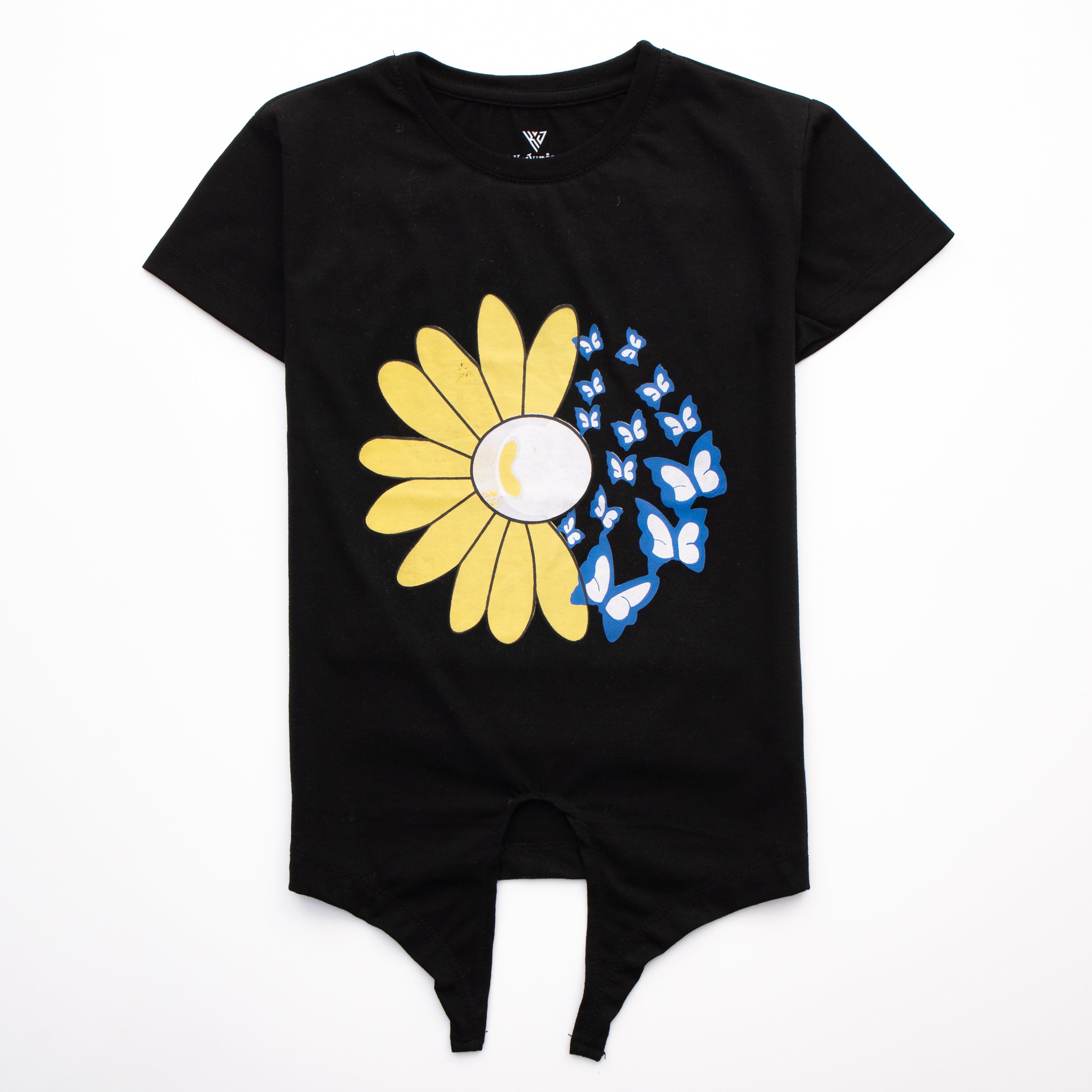 Girls H/S T Shirt Code - (Flower)