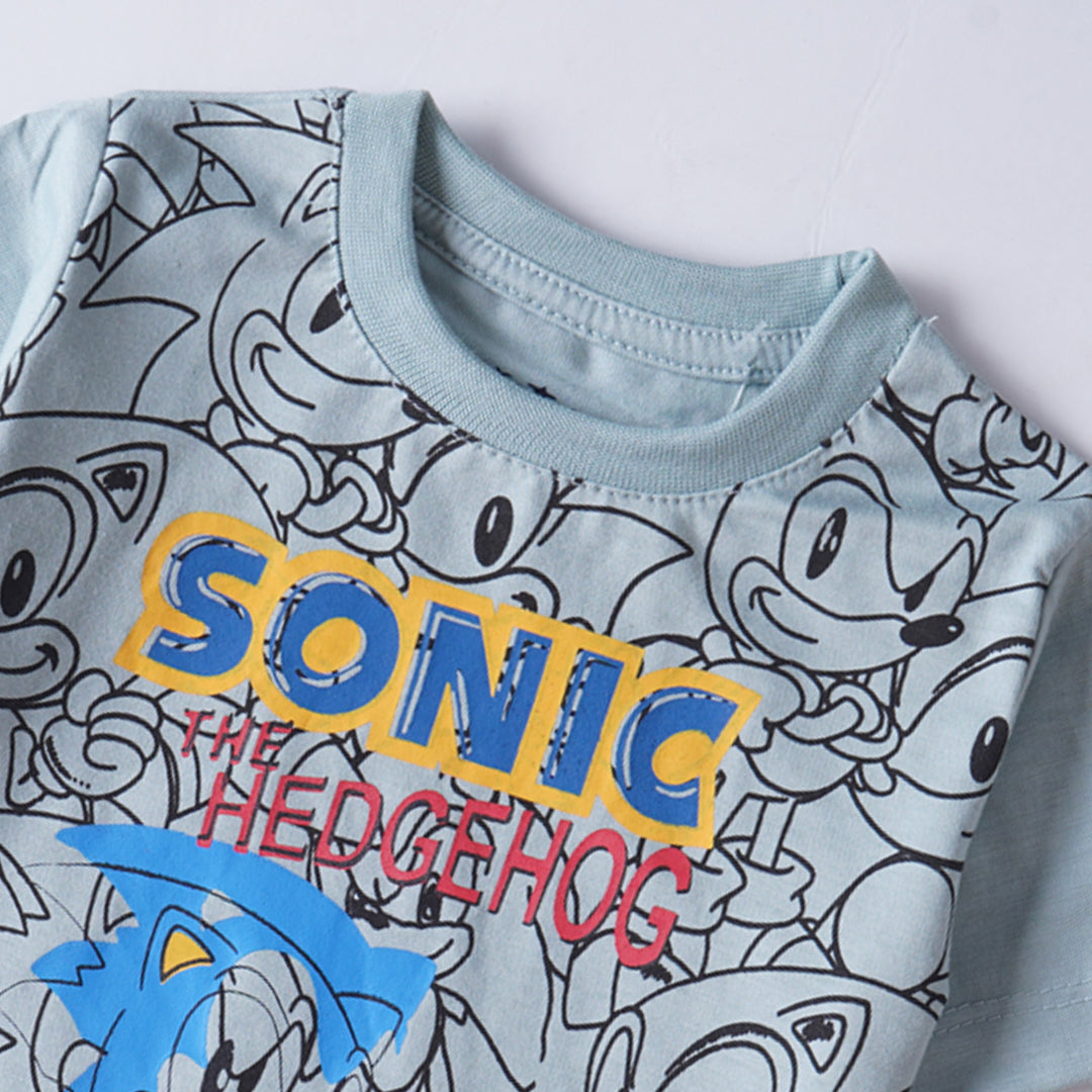 Boys Half Sleeves-Printed T-Shirt (Sonic-2)