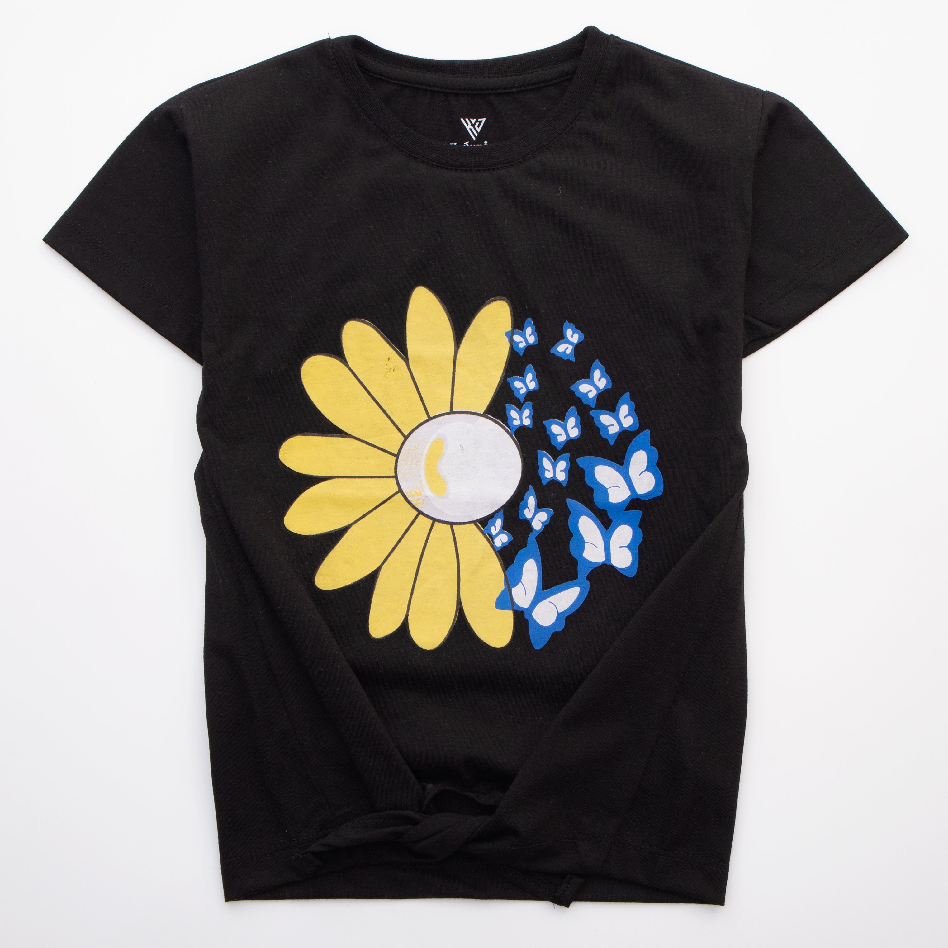 Girls H/S T Shirt Code - (Flower)