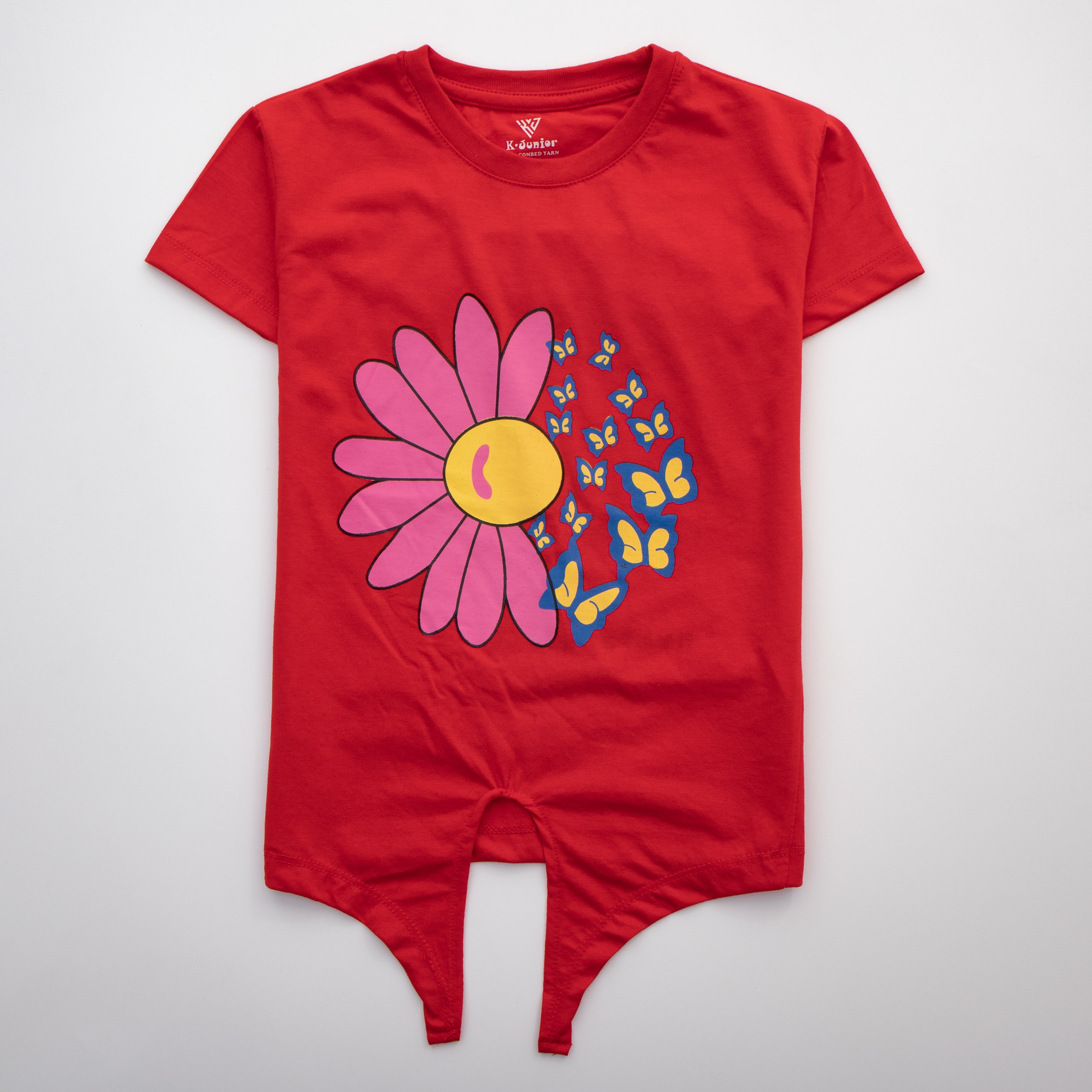 Girls H/S T Shirt Code - (Flower)