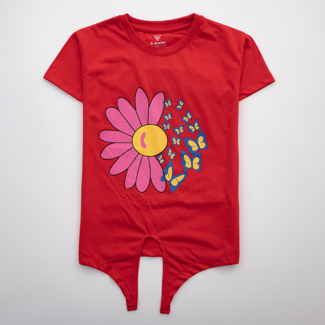 Girls H/S T Shirt Code - (Flower)