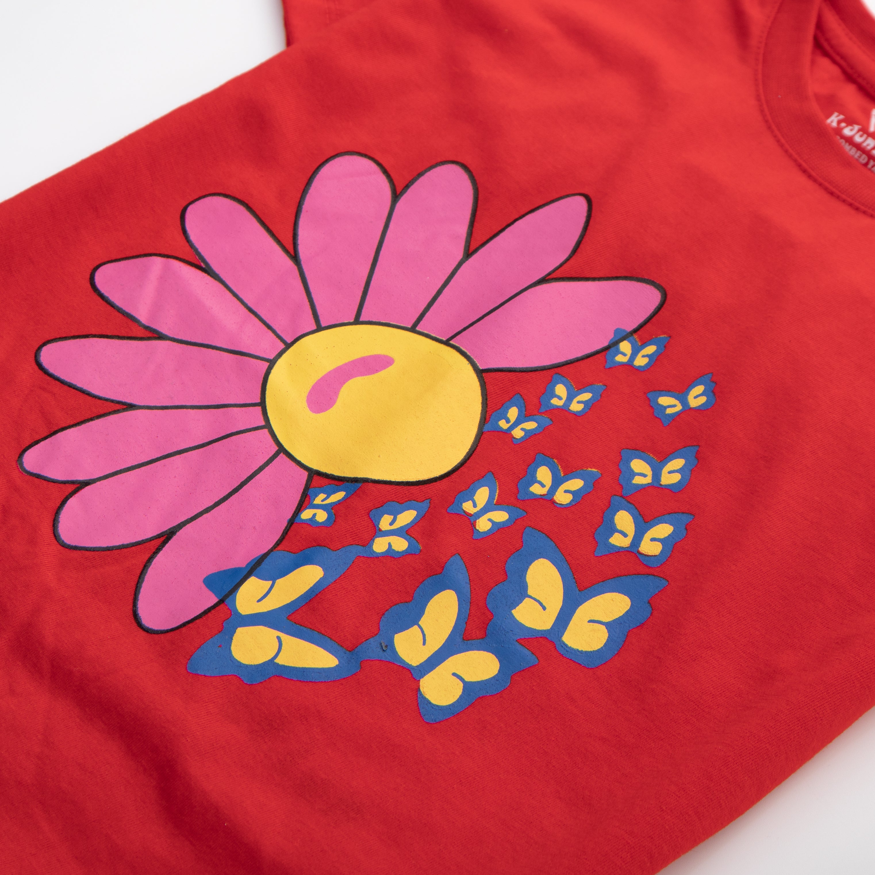 Girls H/S T Shirt Code - (Flower)