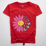Girls H/S T Shirt Code - (Flower)