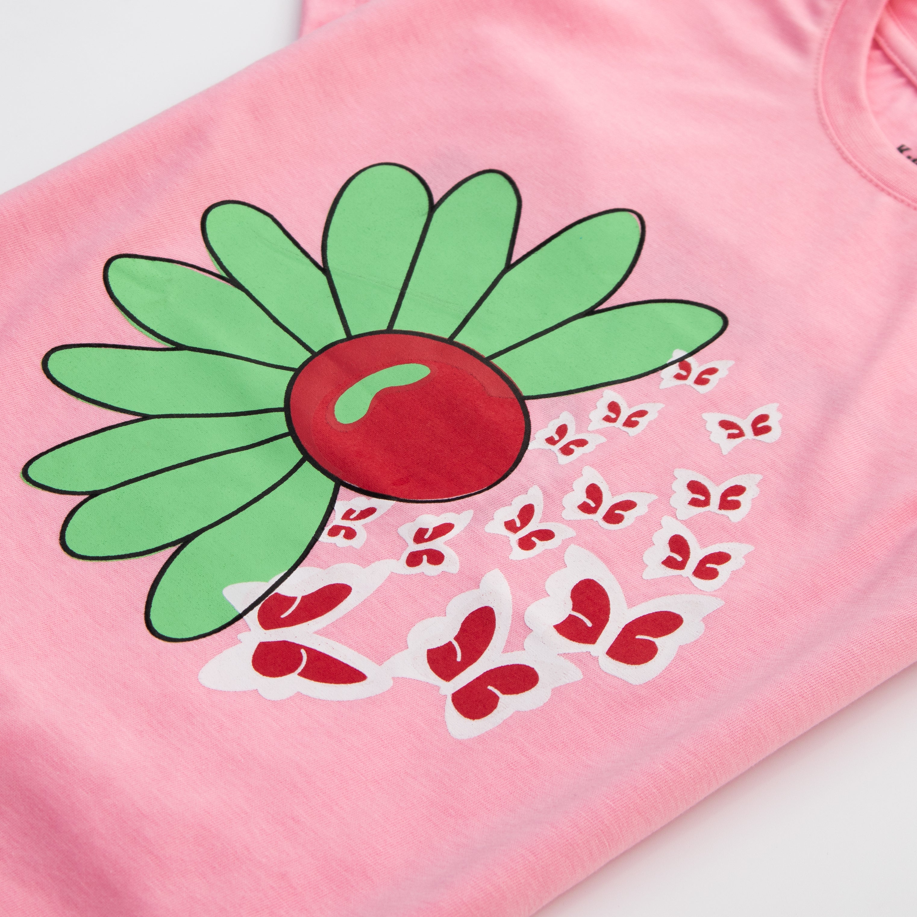 Girls H/S T Shirt Code - (Flower)