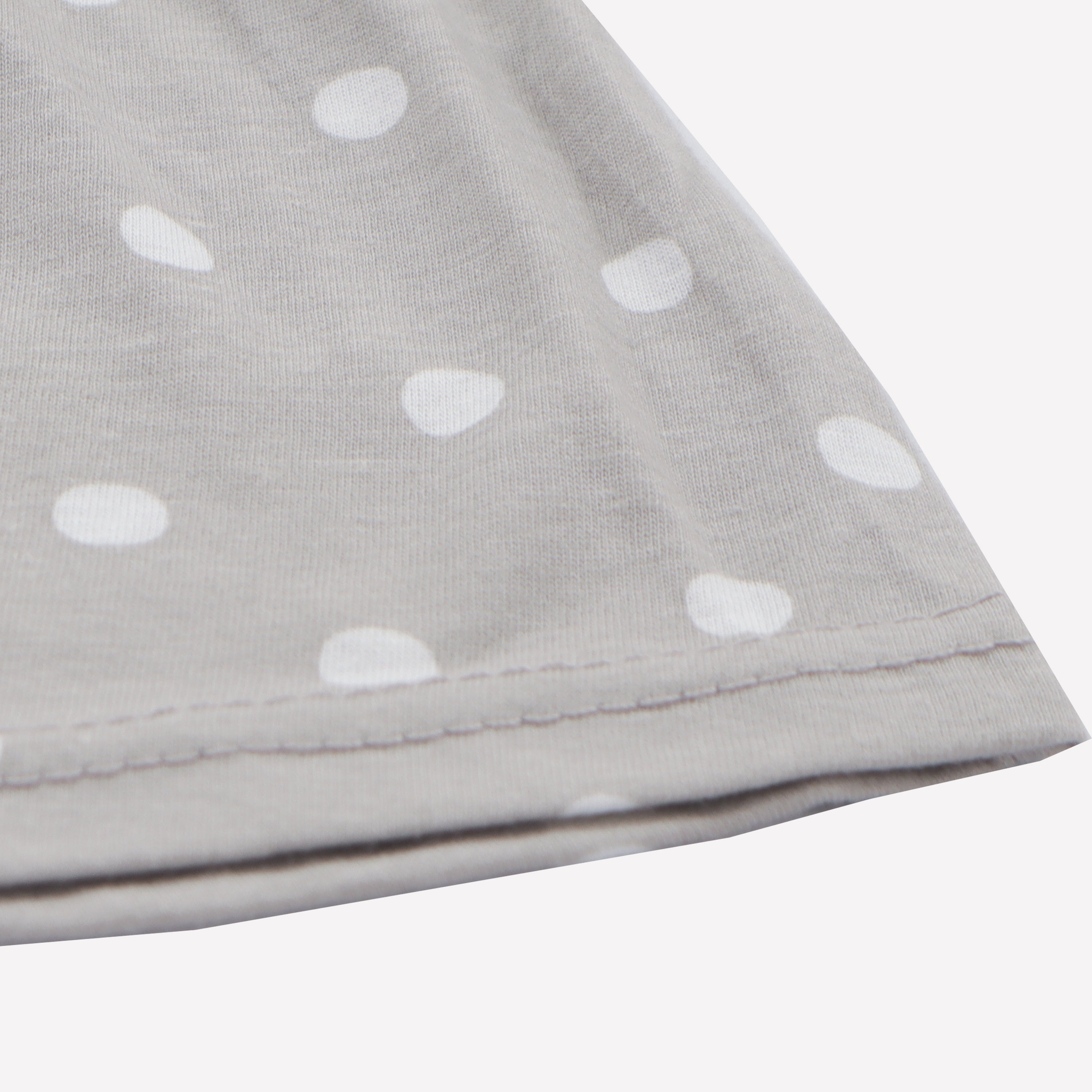 Girls Printed Frock Color Grey