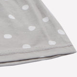 Girls Printed Frock Color Grey