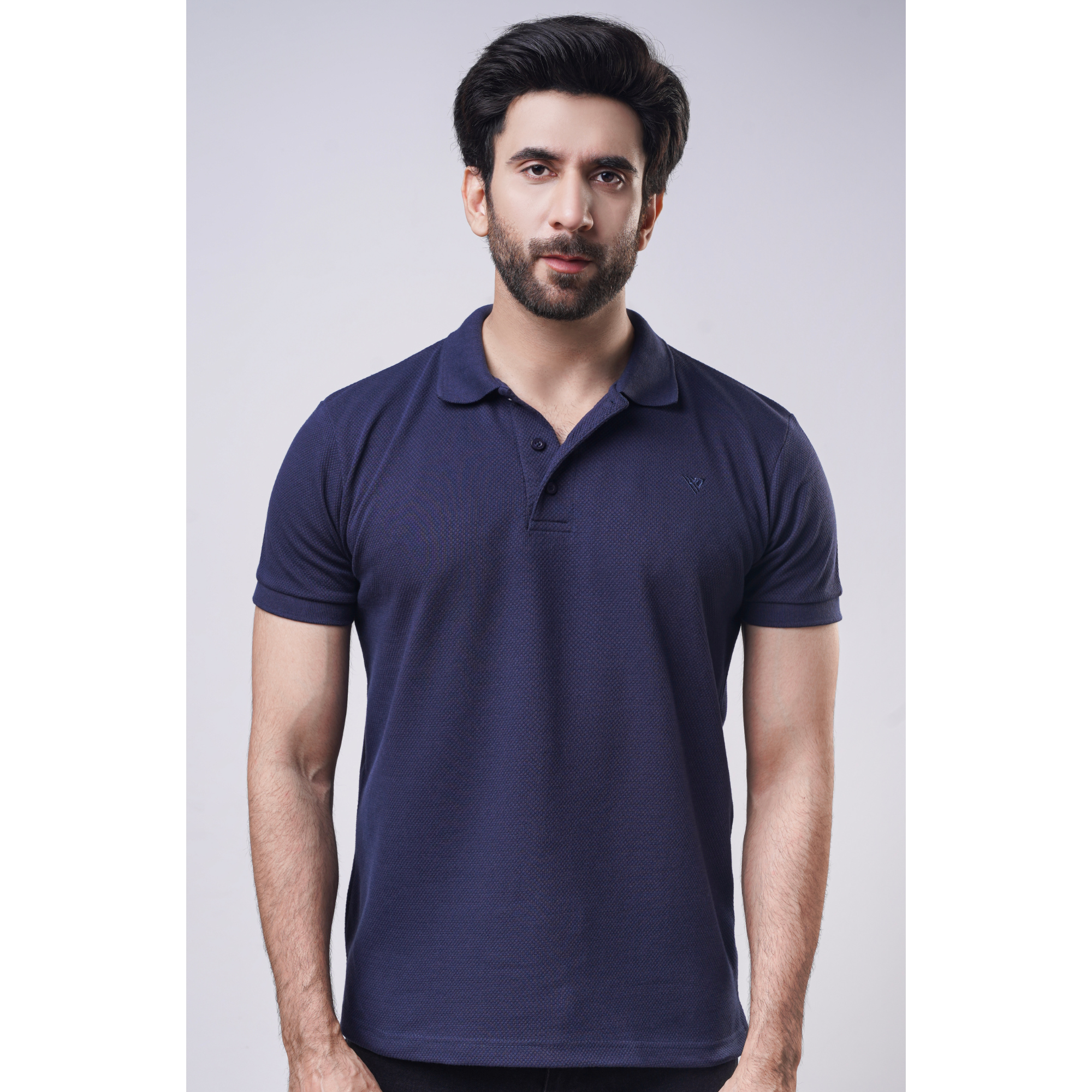 Men's Popcorn Half Sleeve Polo