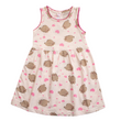Girls Printed Frock Color Light-Pink Code-B