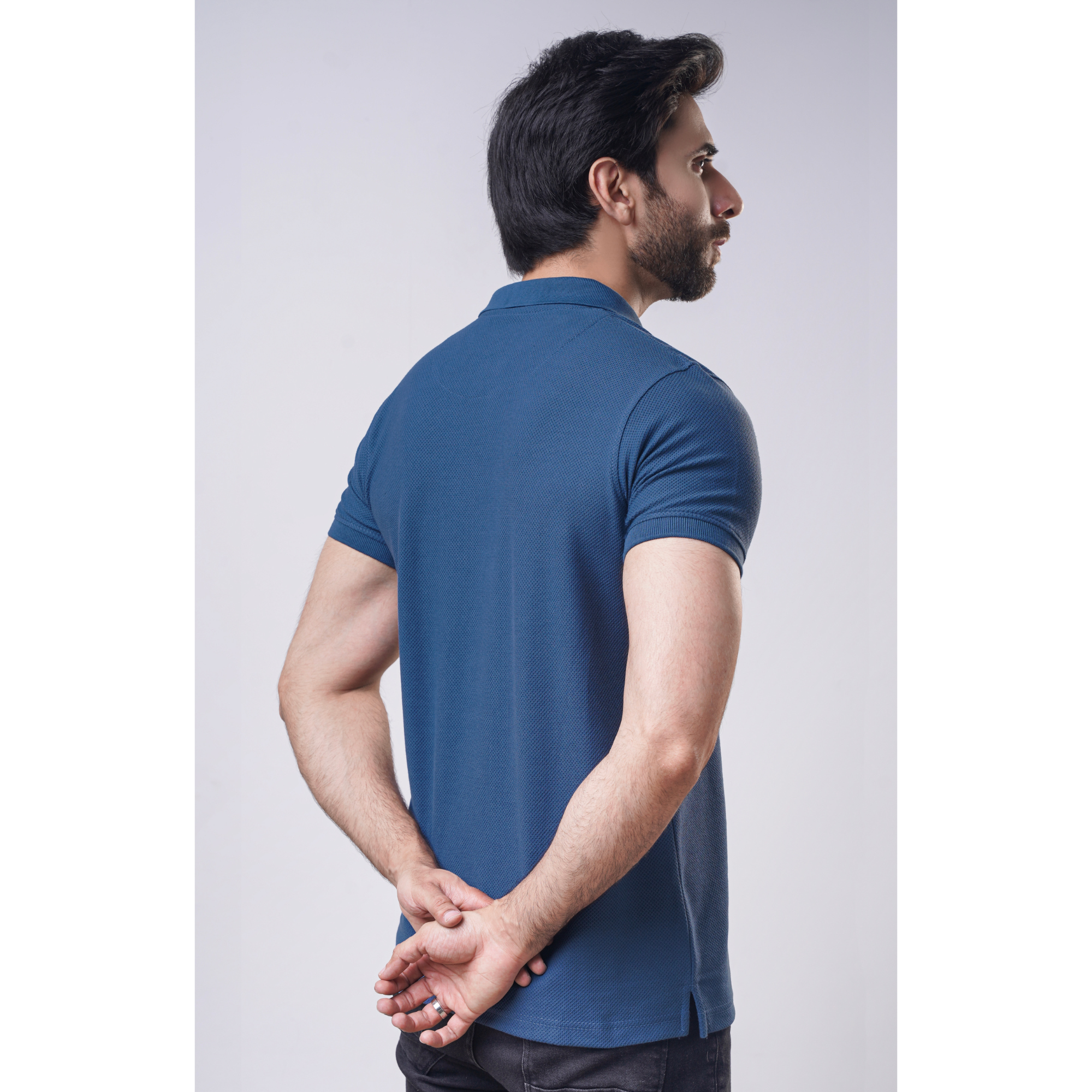 Men's Popcorn Half Sleeve Polo
