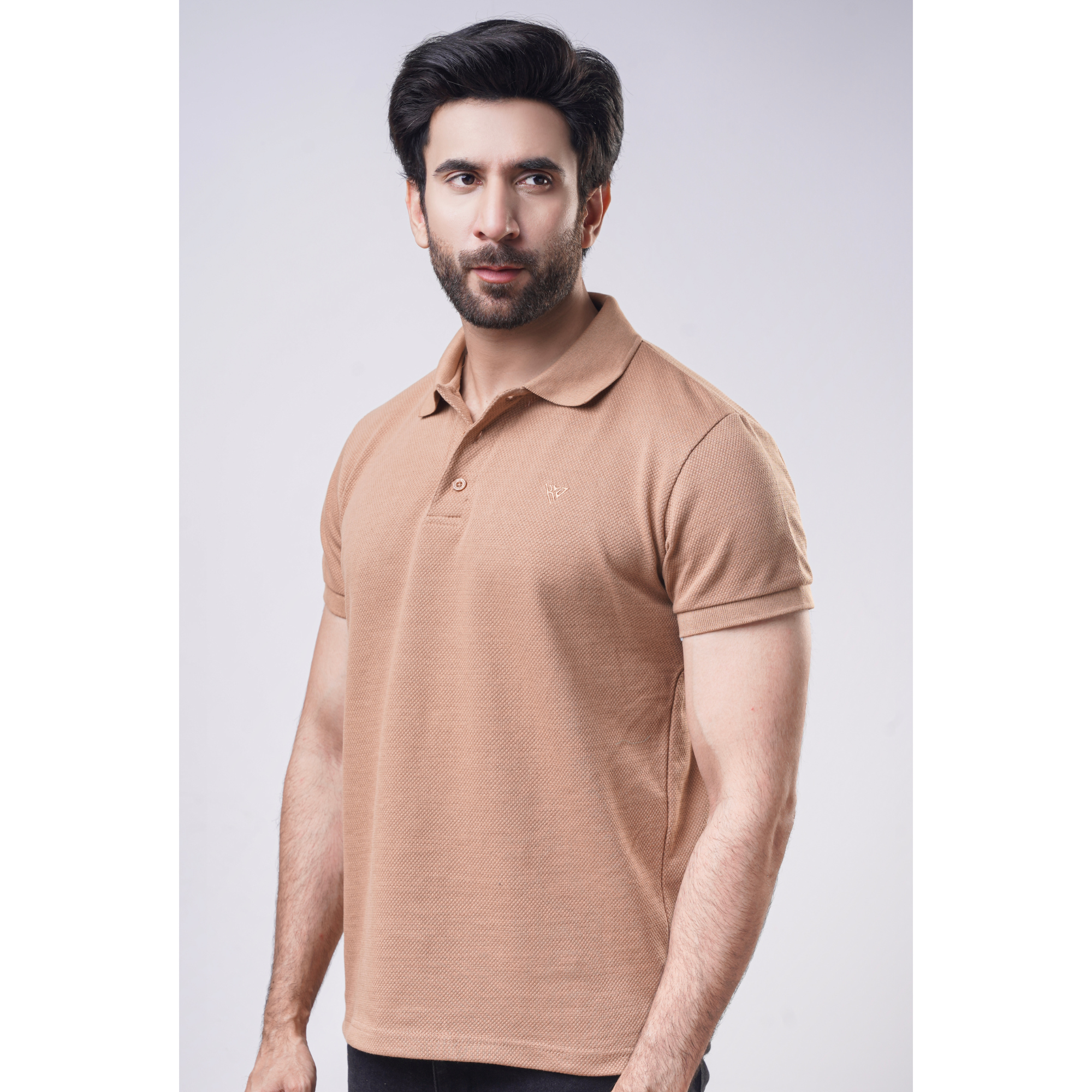 Men's Popcorn Half Sleeve Polo