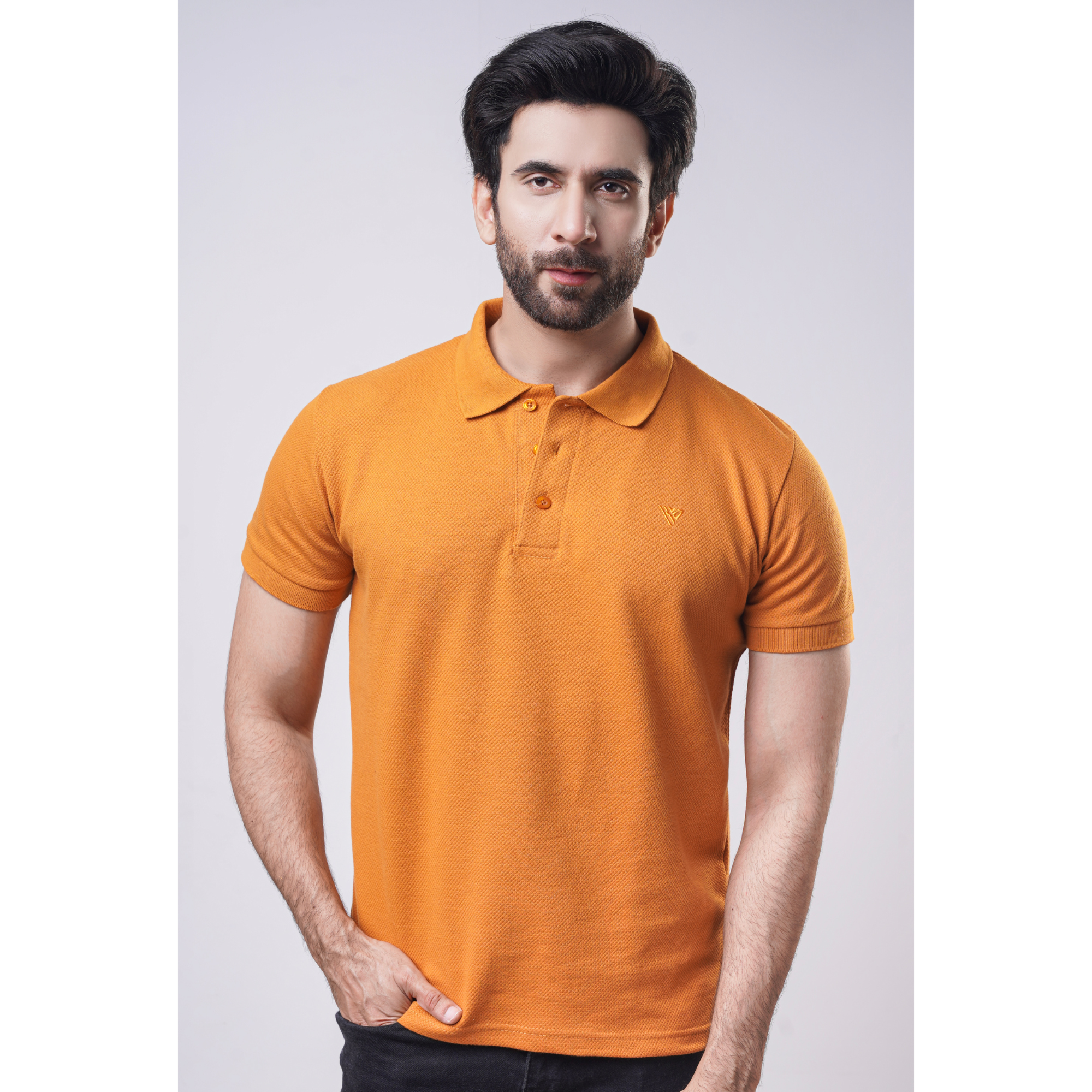 Men's Popcorn Half Sleeve Polo