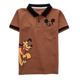 Boys Half Sleeves Polo T-Shirt - Code-(mickey)