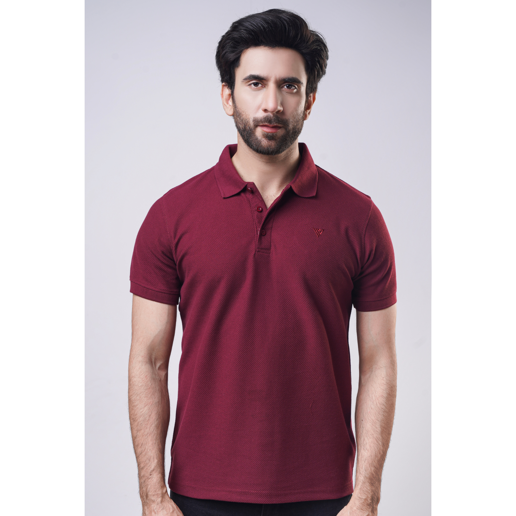 Men's Popcorn Half Sleeve Polo