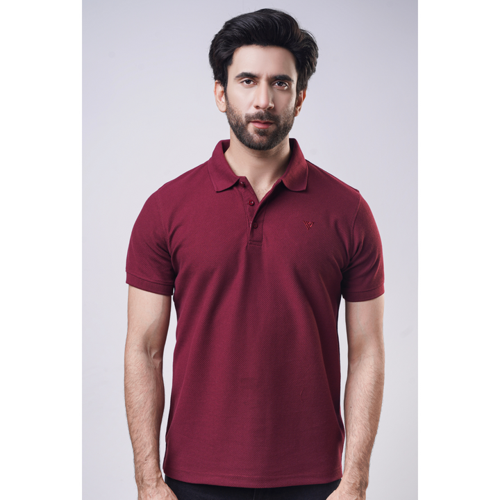 Men's Popcorn Half Sleeve Polo