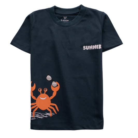 Boys Half Sleeves-Printed T-Shirt (Summer )
