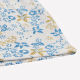 Girls Printed Frock Color White-Blue