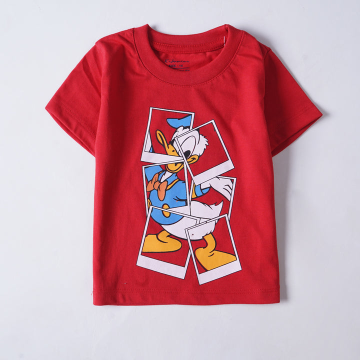 Boys Half Sleeves-Printed T-Shirt (Donald)