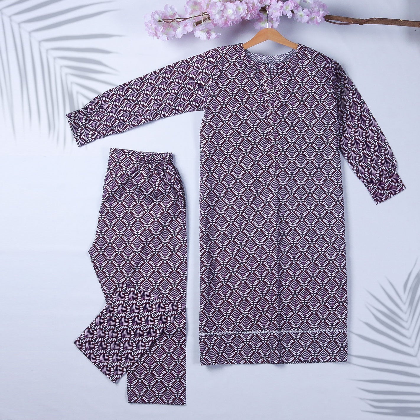 Women's 2Pcs Printed Suit Color Multi