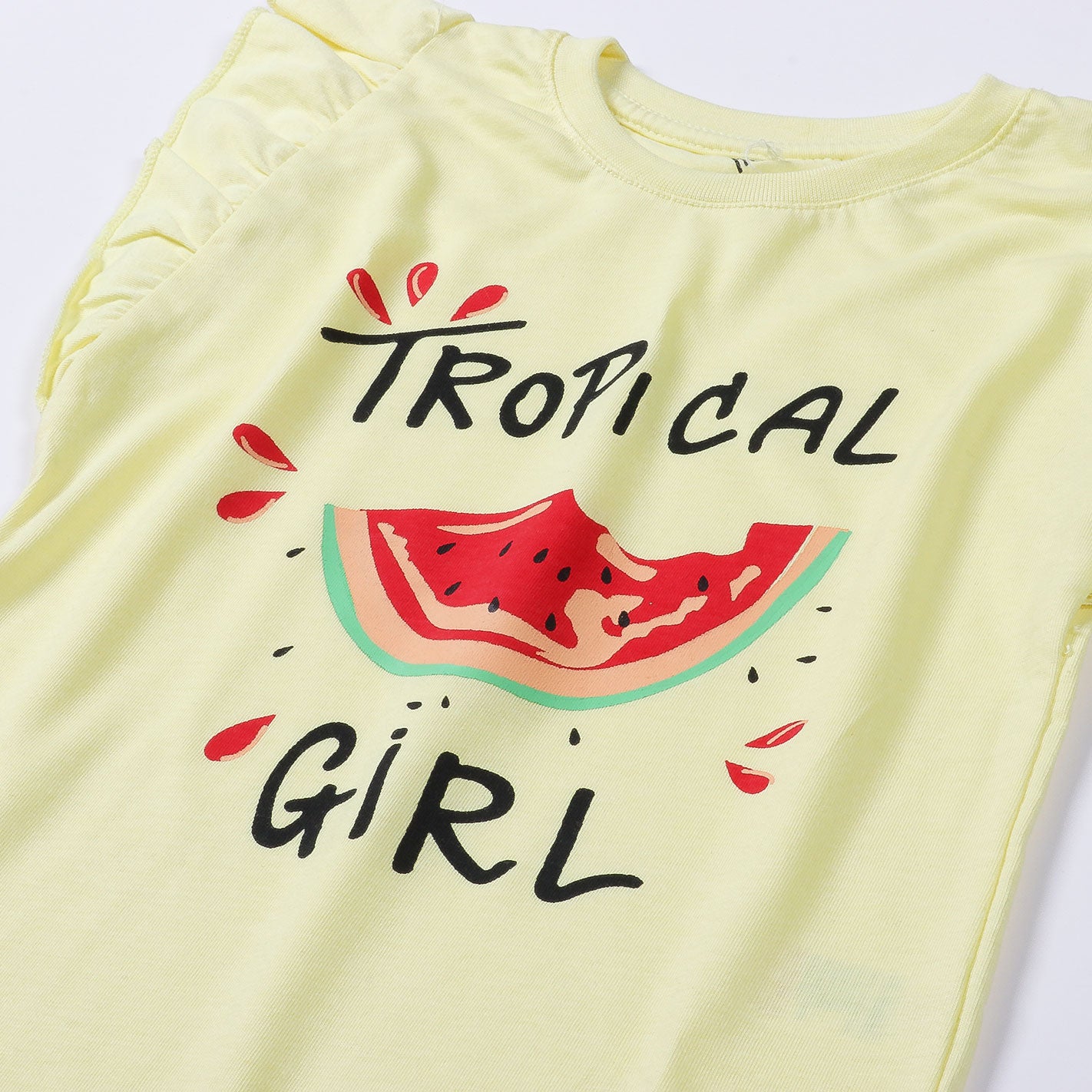 Girls Half Sleeves 2 Piece Suit (Tropical)