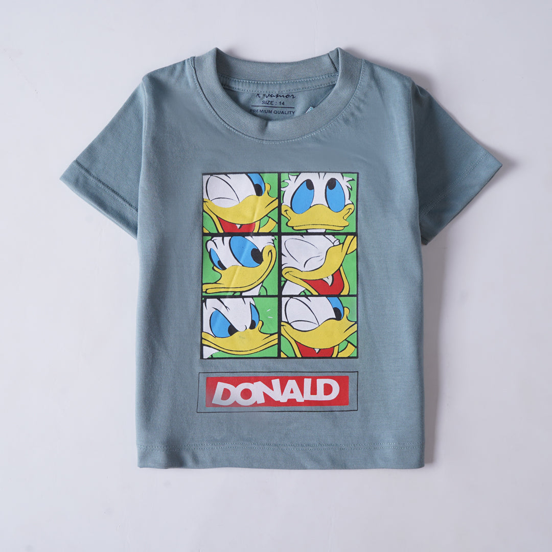 Infant Boys Half Sleeves-Printed T-Shirt (Donald)