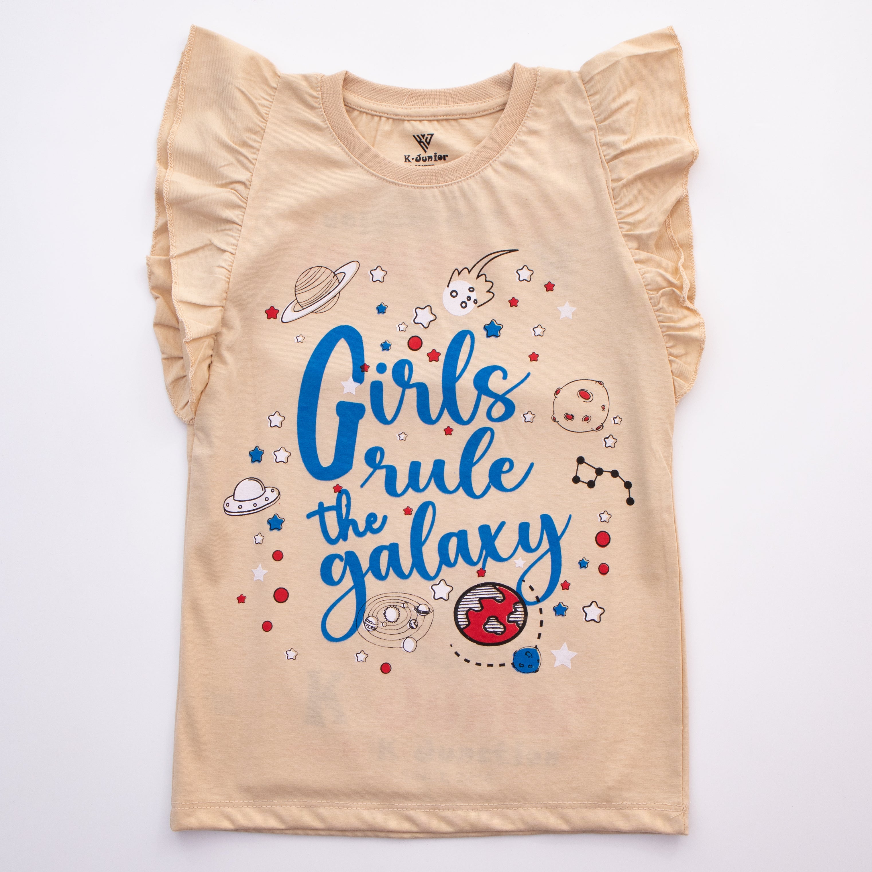 Girls H/S T Shirt Code - ( Galaxy )